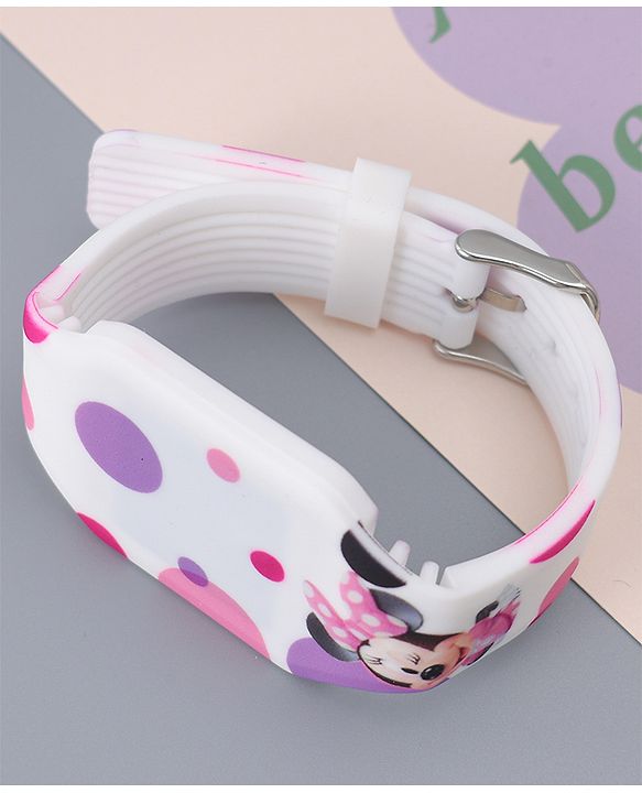Babyhug Digital Watch with Minnie Mouse Print - Multicolor