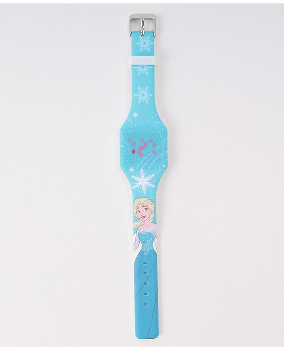 Babyhug Digital Watch with Disney Frozen Print - Light Blue