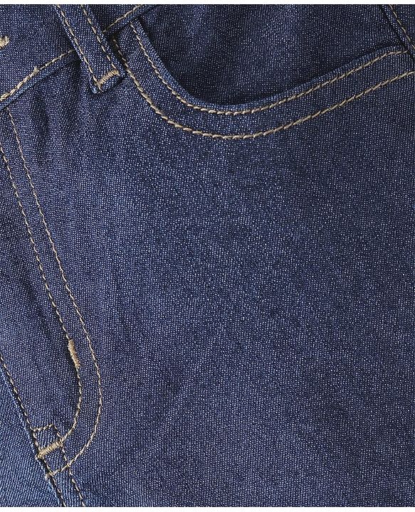 Pine Kids Woven Full Length Washed Denim Jeans -  Navy Blue