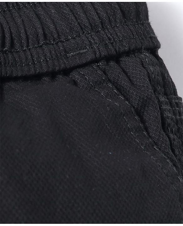 Pine Kids Cotton Woven Full Length Solid Colour Trouser With Cargo Pockets - Navy Blue