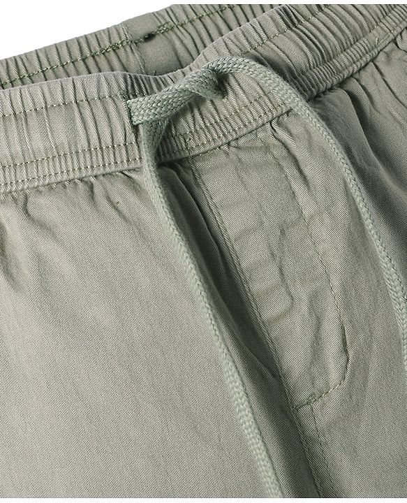 Pine Kids Cotton Woven Full Length Solid Colour Trouser - Tan