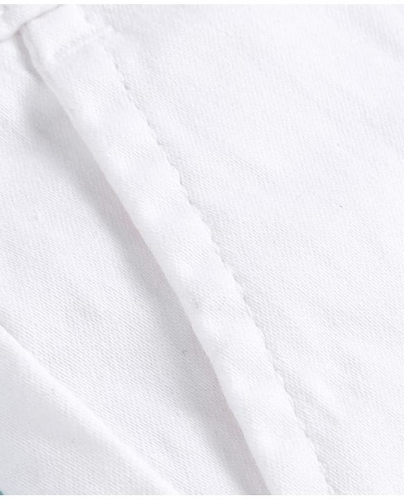Pine Kids Cotton Woven Full Length Solid Trousers - White