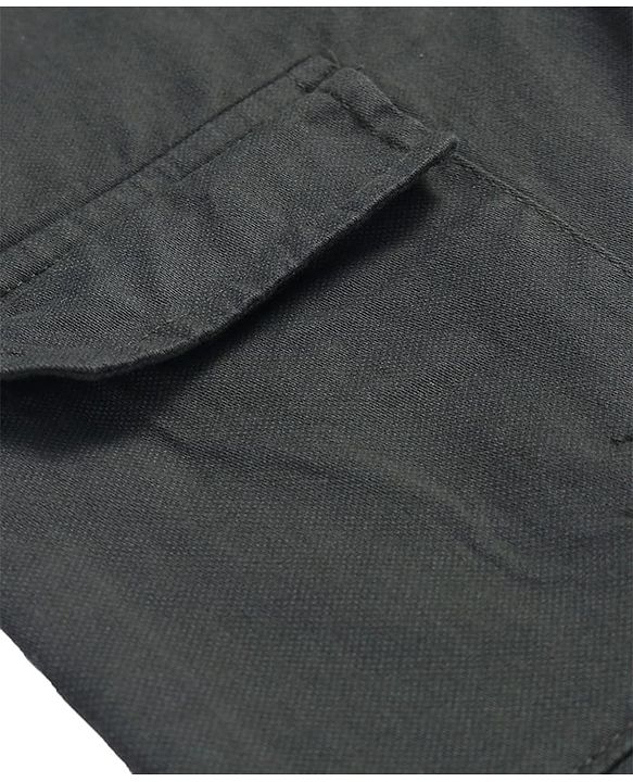 Pine Kids Cotton Elastane Woven Full Length Solid Color Trouser - Olive Green