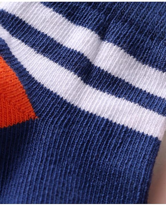 Cute Walk by Babyhug Knit Ankle Length Antibacterial Socks with Stripes Pack of 5 - Multicolor