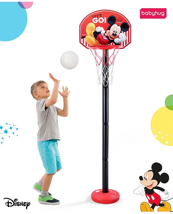 Disney Mickey Height Adjustable Shooting Basketball PlaySet for Kids|Play with Fun|Indoor and Outdoor Games for Kids