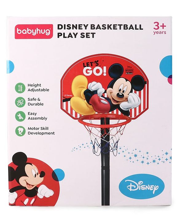 Disney Mickey Height Adjustable Shooting Basketball PlaySet for Kids|Play with Fun|Indoor and Outdoor Games for Kids