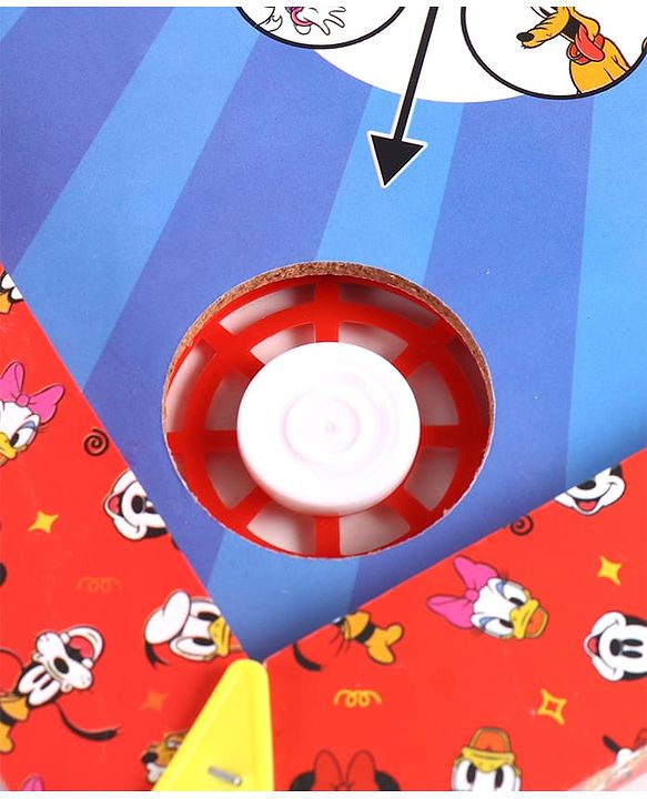 Babyhug Disney 2 in 1  Mickey Theme Carrom Board and Ludo|Multi Game - Family fun|20x20 inch|Carrom,Ludo|Compact for All Ages - Multicolor