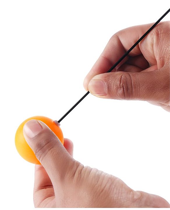 Babyhug Marvel Spiderman Wooden Table Tennis Trainer Toy Ping Pong Paddle Set for Kids|Portable Activity And Exercise Sports Toy with 2 Balls and 2 Wooden Rackets