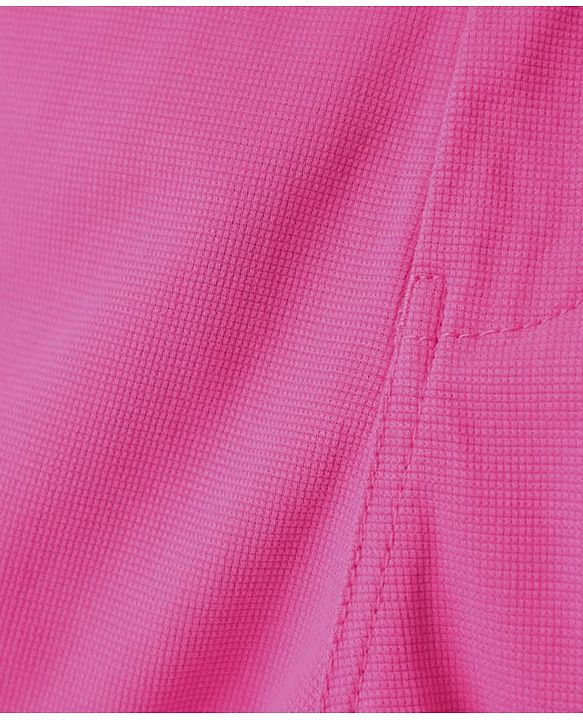 Pine Kids Cotton Elastane Woven Above Knee Length Solid Shorts - Dark Pink
