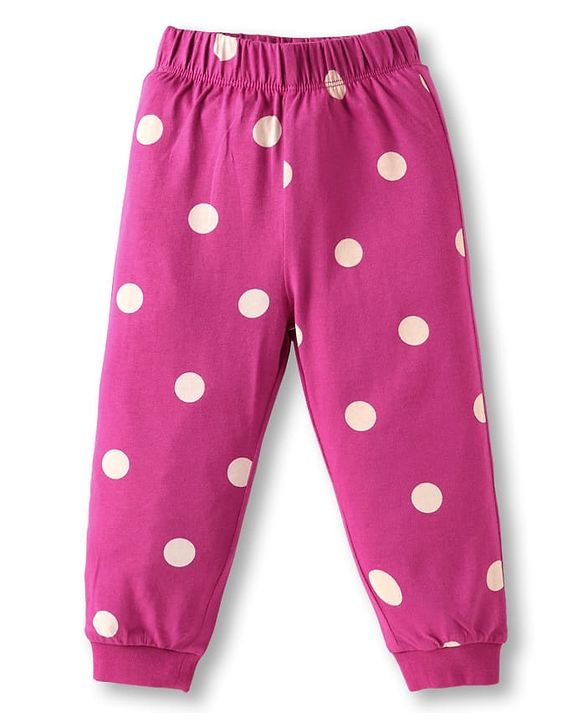 Babyhug Disney Single Jersey Knit Full Sleeves Night Suit with Aristocats Marie Print - Dark Pink