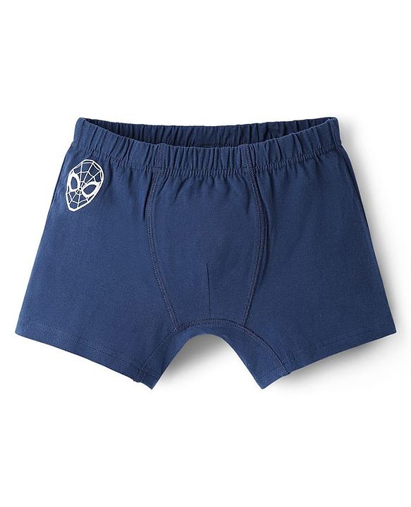 Pine Kids Marvel Lycra Knit Trunks With Spider Man Print Pack Of 3 - Red Grey & Blue