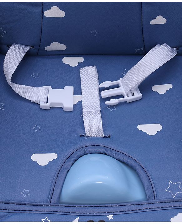 Babyhug Disney Booster Seat With Mickey & Friends Star Theme Print - Blue