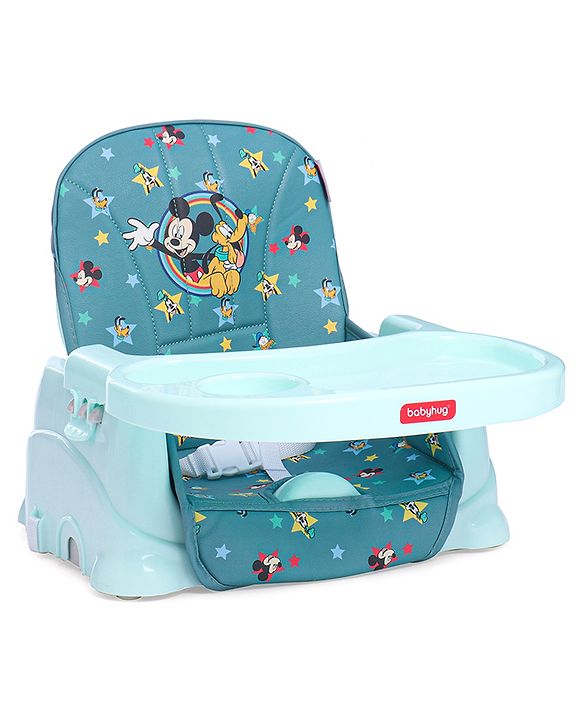 Babyhug Disney Booster Seat With Mickey & Friends Star Theme Print - Blue