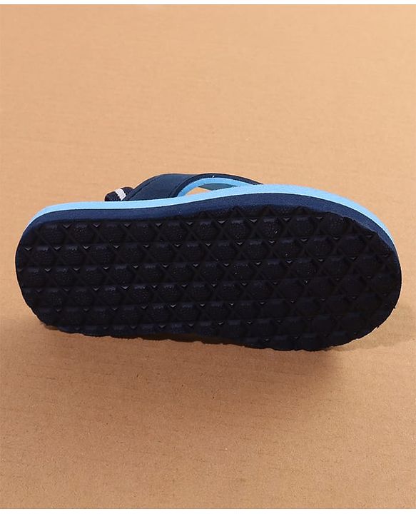 Cute Walk by Babyhug Flip Flop With Back Strap - Blue