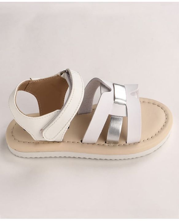 Pine Kids Velcro Closure Sandals - White