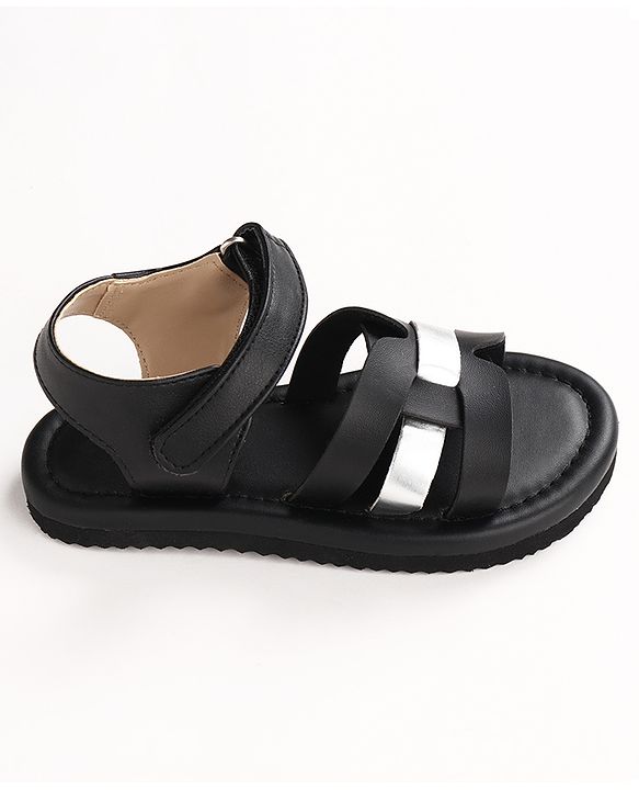 Pine Kids Velcro Closure Sandals - Black