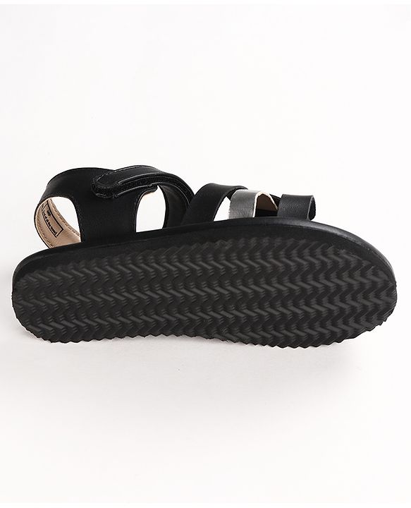 Pine Kids Velcro Closure Sandals - Black
