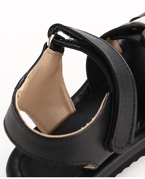 Pine Kids Velcro Closure Sandals - Black