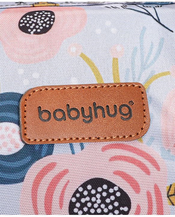 Babyhug Multipurpose Spacious Diaper Backpack Floral Print - Multicolor