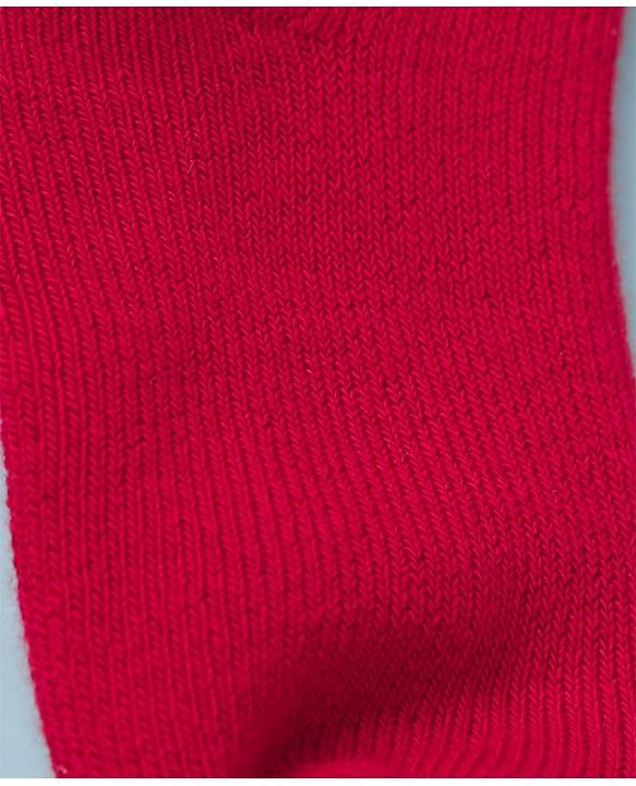 CuteWalk By Babyhug Knit Ankle Length Anti-Bacterial Solid Color Socks Pack of 3 - Pink White & Maroon
