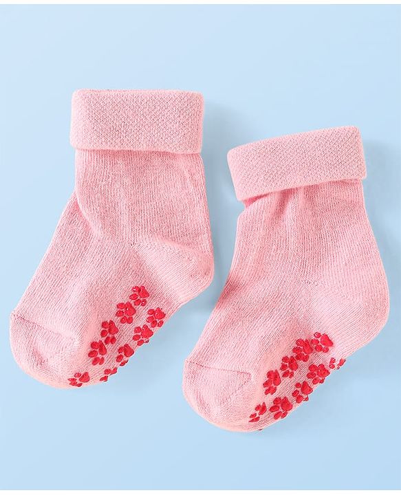 Cute Walk by Babyhug Ankle Length Antibacterial Socks with Floral Design Pack Of 3 - Blue Pink & White