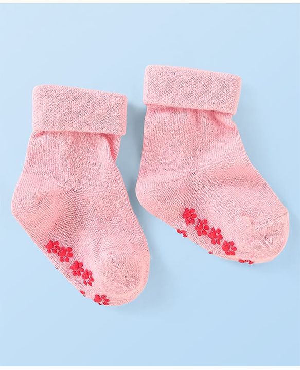 Cute Walk by Babyhug Ankle Length Antibacterial Socks with Floral Design Pack Of 3 - Blue Pink & White