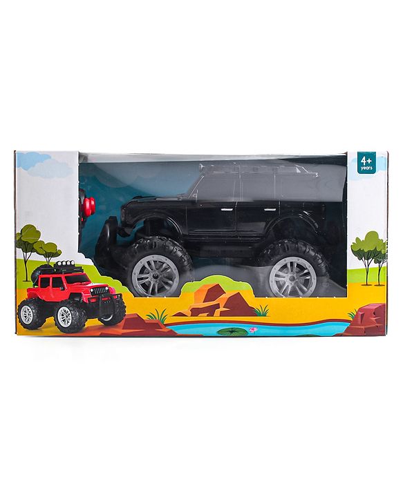 Babyhug Premium Off Roader Rechargeable Remote Control Truck With Normal & Turbo Speed & 4 Headlight Modes - Sky Blue