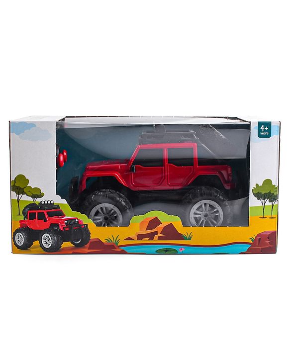 Babyhug Premium Off Roader Rechargeable Remote Control Truck With Normal & Turbo Speed & 4 Headlight Modes - Sky Blue