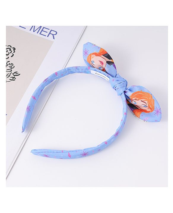 Babyhug Disney Frozen Hair Accessories Combo Set With Bow Applique  - Blue