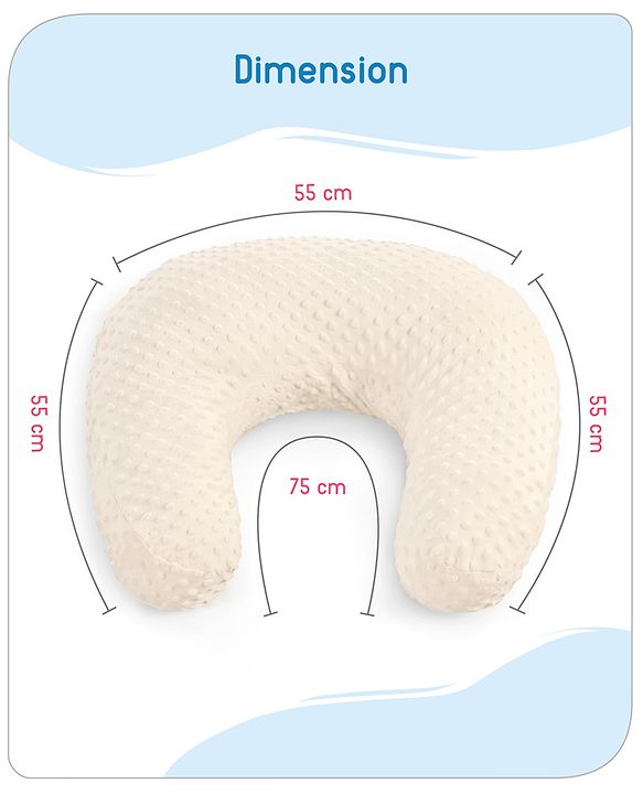 Babyhug Bubble Feeding Pillow - White
