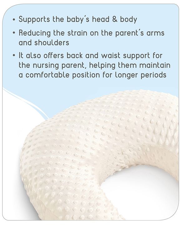 Babyhug Bubble Feeding Pillow - White