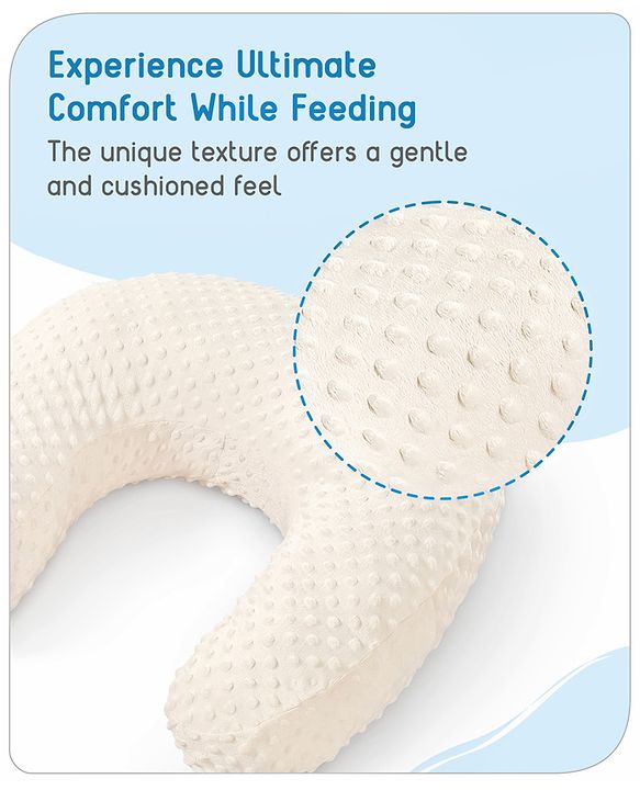 Babyhug Bubble Feeding Pillow - White