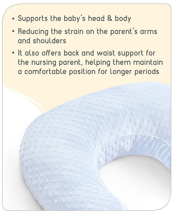 Babyhug Bubble Feeding Pillow - White | Fits upto waist size 36 inches