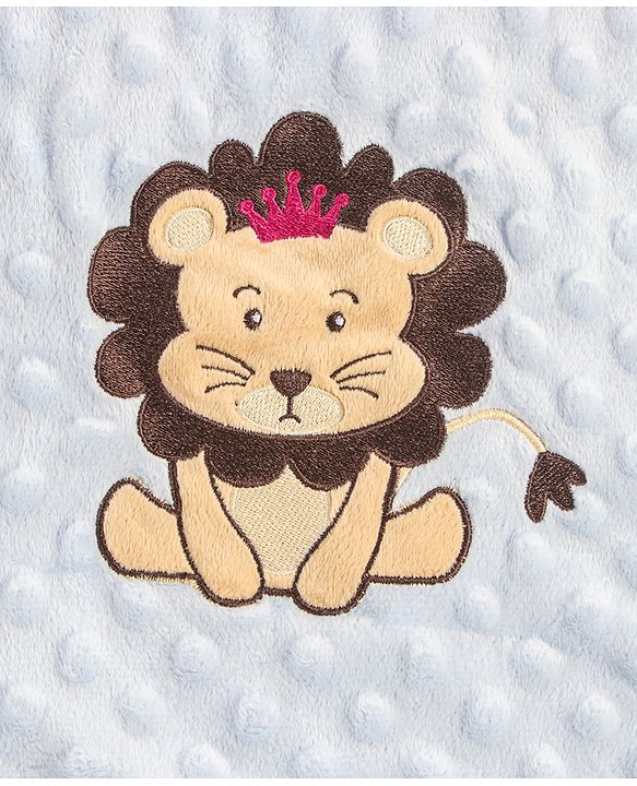 Babyhug Sleeping Bag Feeding Pillow & Blanket Combo Set with Giraffe Embroidery - White | Fits upto waist size 36 inches