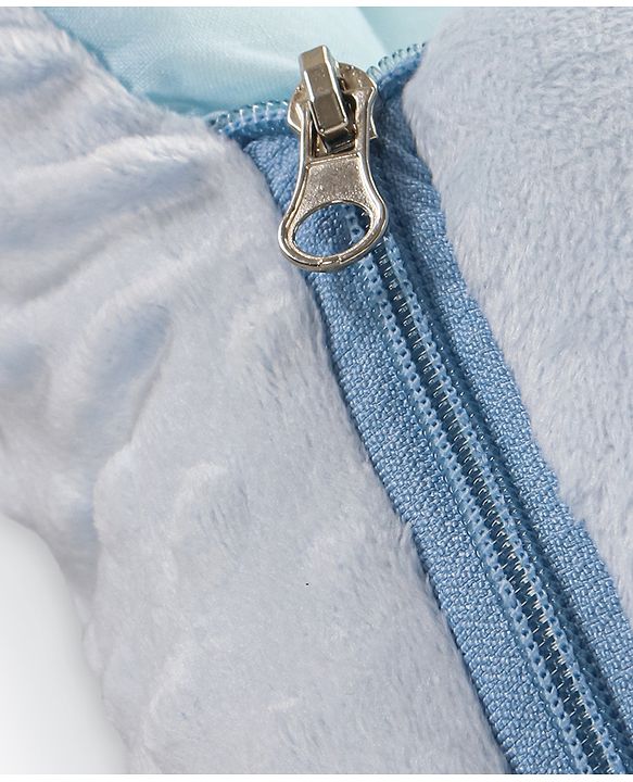 Babyhug Sleeping Bag Feeding Pillow & Blanket Combo Set with Giraffe Embroidery - White | Fits upto waist size 36 inches