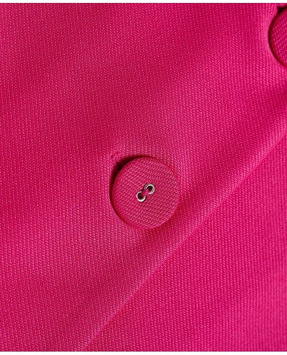 Babyhug Woven Full Sleeves Solid Colour  Blazer with Top & Trouser Set - Pink