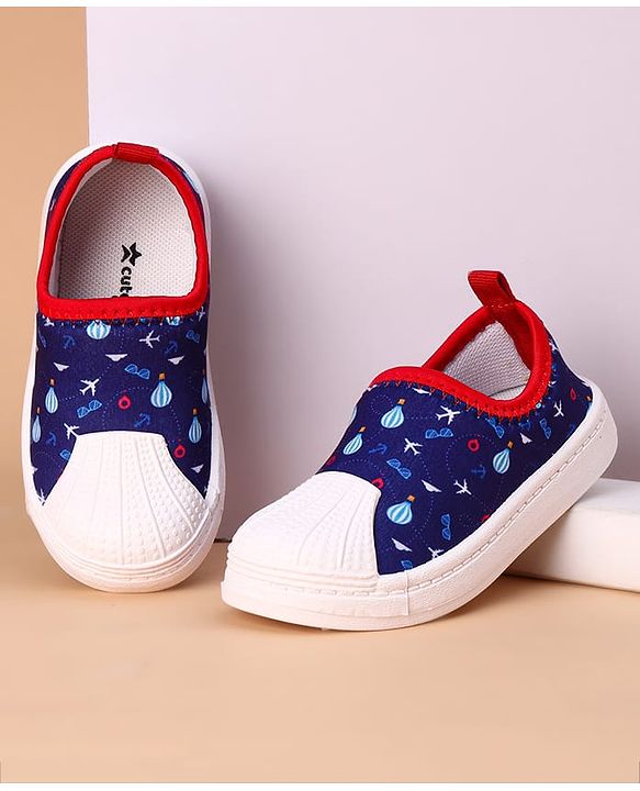 Cute Walk by Babyhug Party Wear Slip On Shoes - Brown