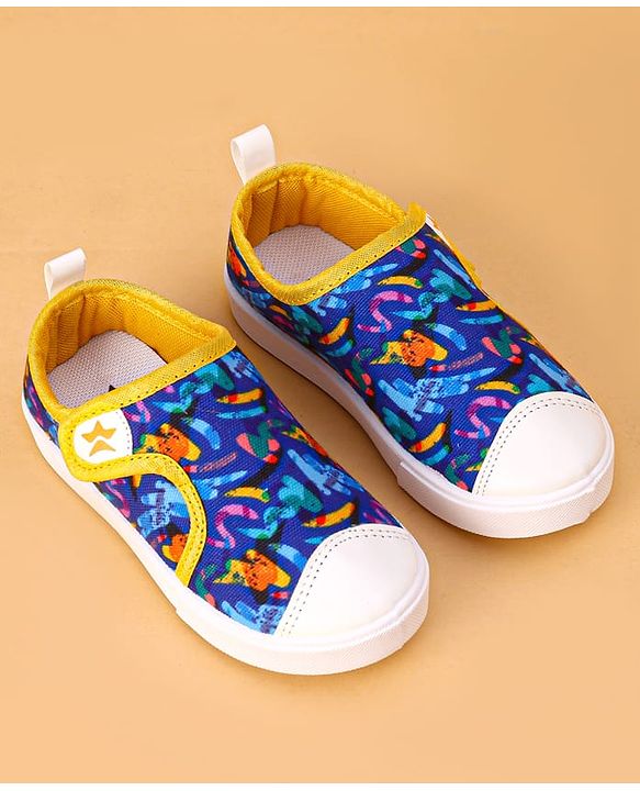 Cute Walk by Babyhug Velcro Closure Doodle Printed Casual Shoes