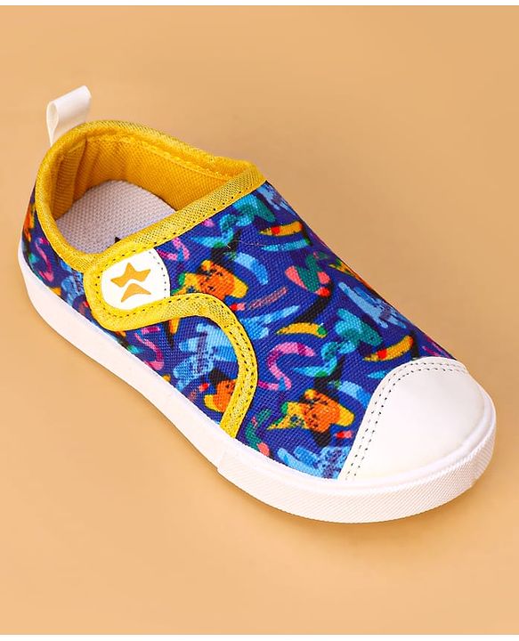 Cute Walk by Babyhug Velcro Closure Doodle Printed Casual Shoes