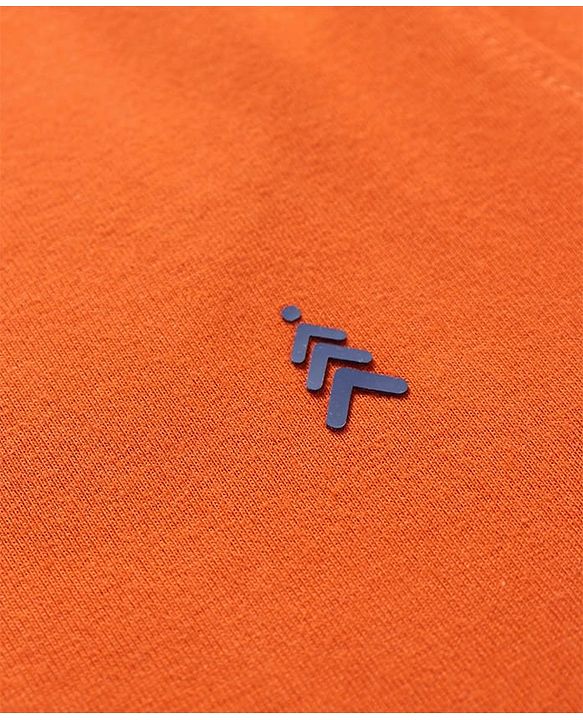 Pine Kids Cotton Knit Half Sleeves T-Shirt with Logo Detailing - Coral