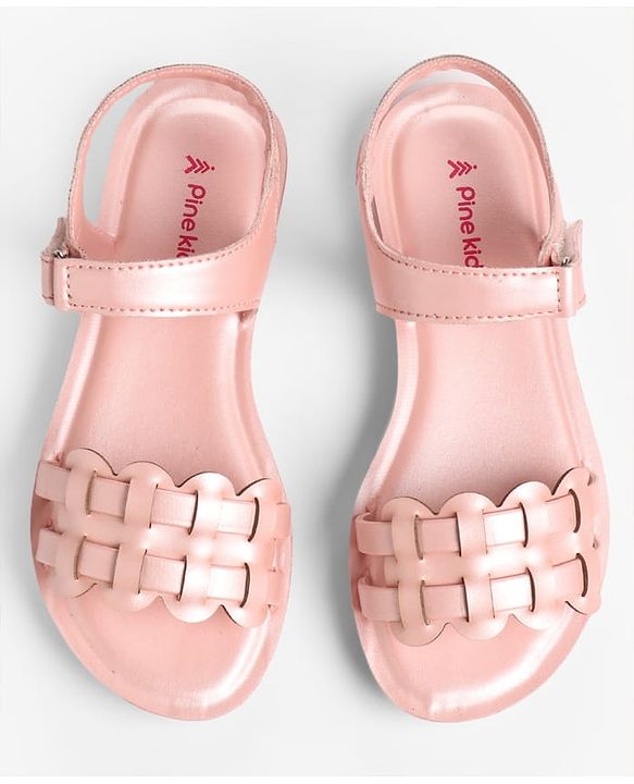 Pine Kids Sandals with Velcro Closure - Pink