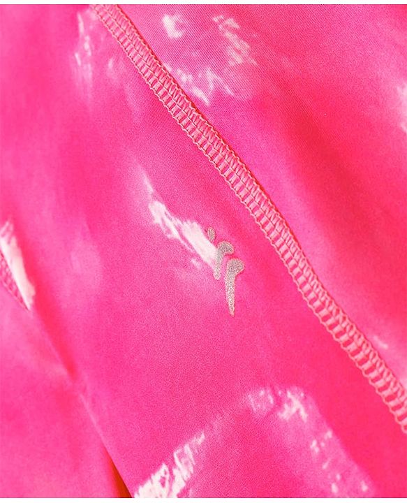 Pine Active Full Length Super Stretch Tie & Dye Leggings - Dark Pink