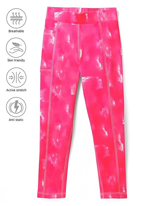 Pine Active Full Length Super Stretch Leggings - Pink