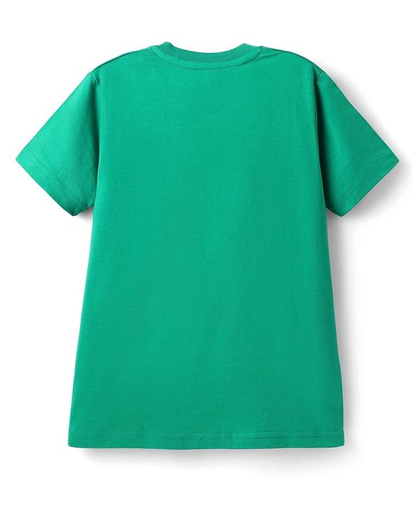 Pine Kids Cotton Knit Half Sleeves T-Shirts With Surf Theme Text Print Pack of 3 - Navy Blue Green & Red