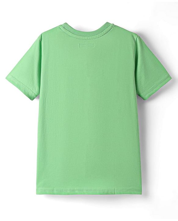 Pine Kids Cotton Knit Half Sleeves T-Shirts with Text Print Pack of 3 - Blue Black & Light Blue