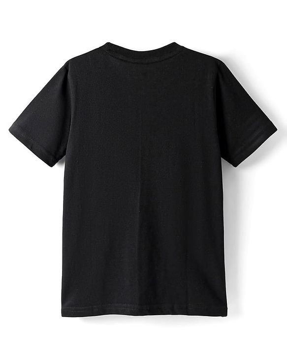 Pine Kids Cotton Knit Half Sleeves T-Shirts with Text Print Pack of 3 - Blue Black & Light Blue