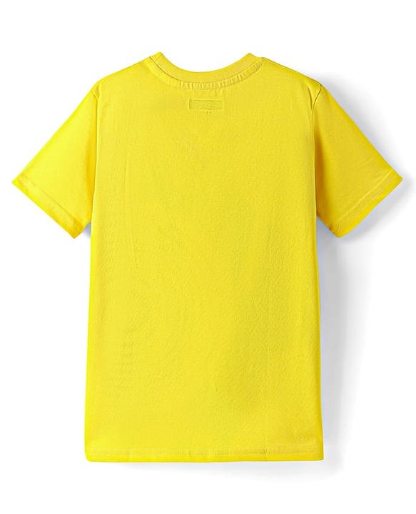 Pine Kids Cotton Knit Half Sleeves T-Shirts with Text Print Pack of 3 - Red Yellow & Light Green
