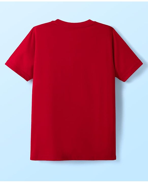 Pine Kids Cotton Knit Half Sleeves T-Shirts With Power Text Print Pack Of 3  - Red Yellow & White