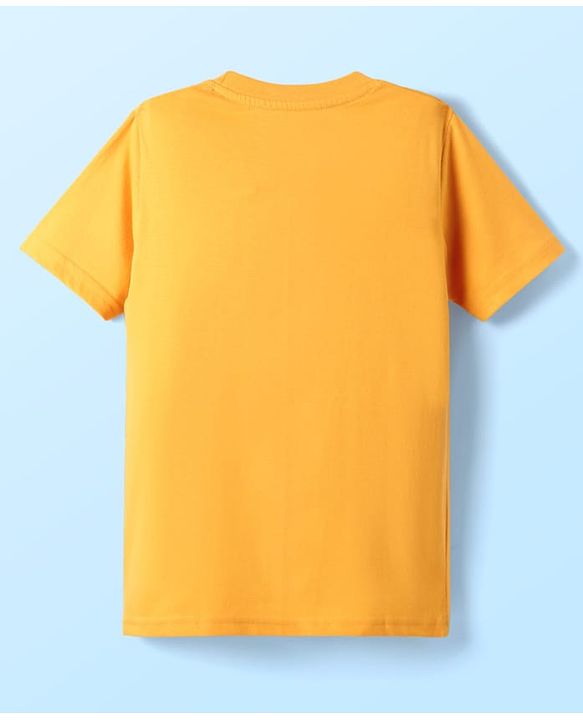Pine Kids Cotton Knit Half Sleeves T-Shirts With Power Text Print Pack Of 3  - Red Yellow & White