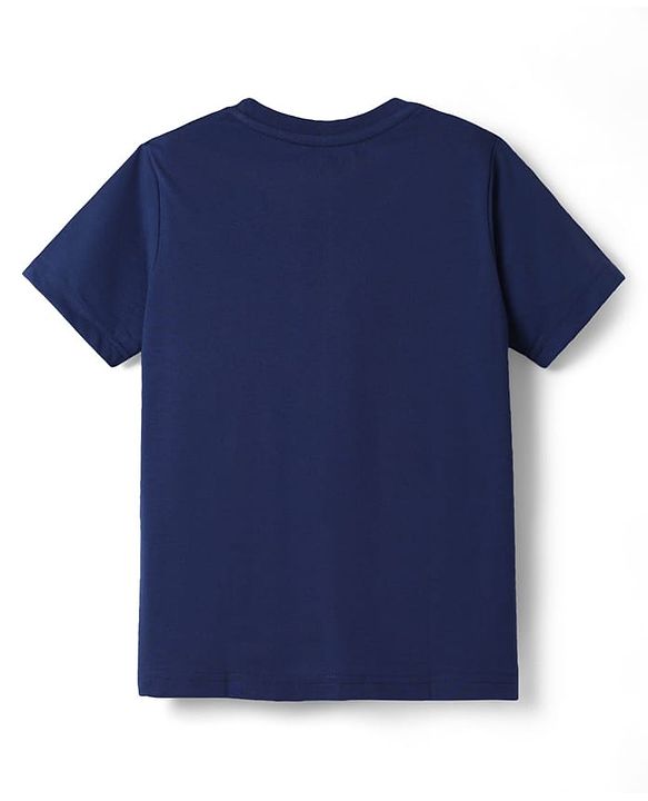 Pine Kids Cotton Knit Half Sleeves Printed T-Shirts Pack of 3 - Green Orange & Navy Blue
